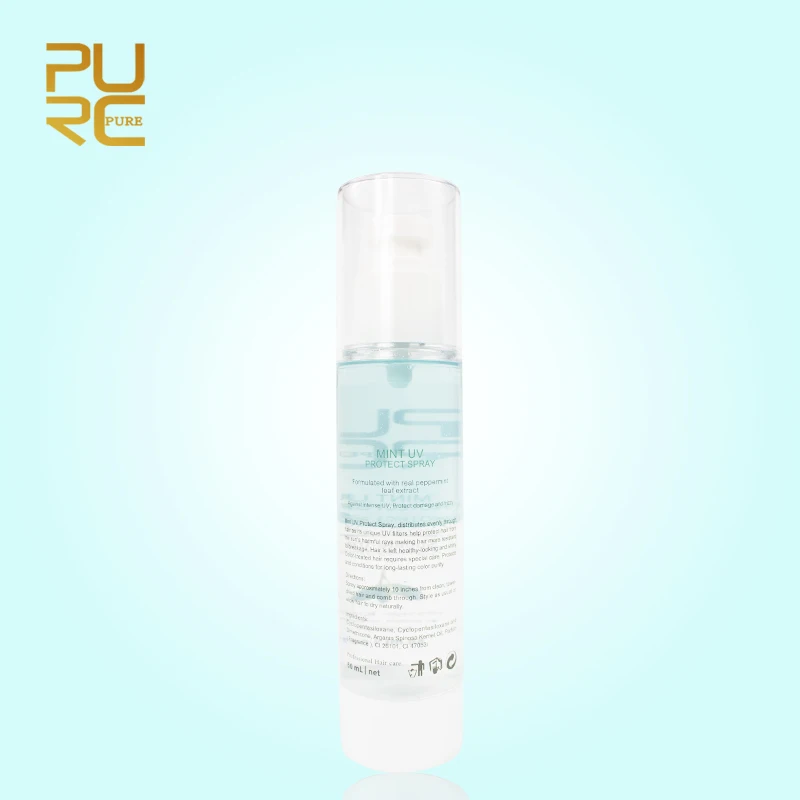Spray contra uv Frizzy e Reabastecer a Umidade Cuidados com o Cabelo Purc Mint Proteger Danos & Estilo uv 8 proteger danos frizzy e reabastecer a umidade