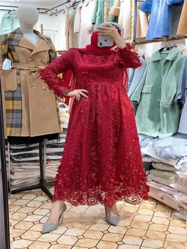 

British rural style french lace fabric fresh african tulle laces fabrics 2020 fashionable Nigerian with beads lace fabrics red