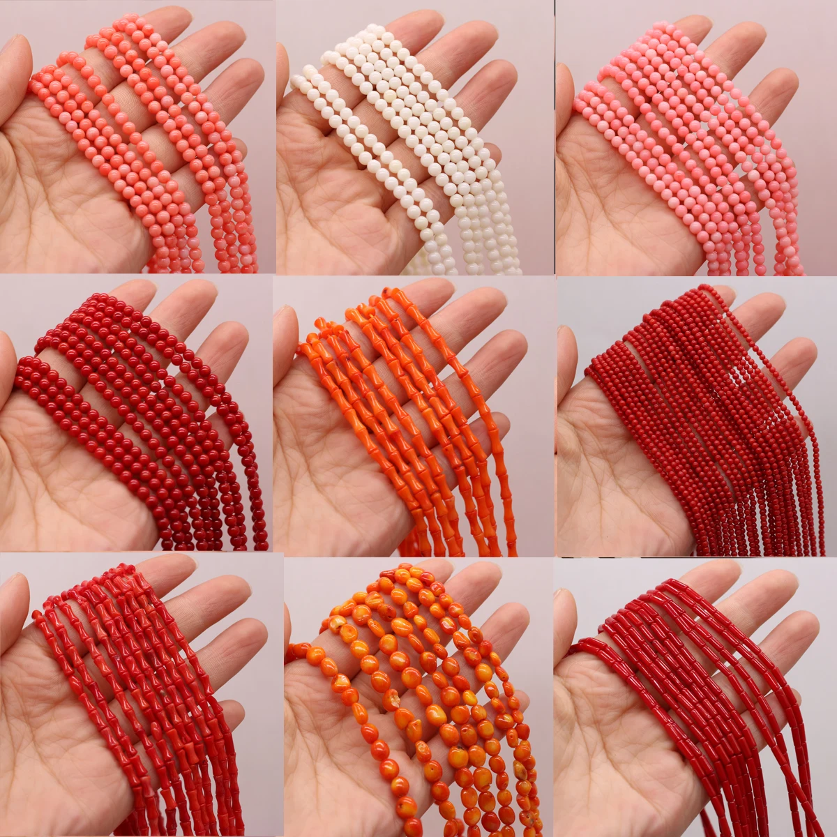 

Natural Coral Beads Different Shapes Mix-Color Loose Exquisite Coral Beaded For Jewelry Making DIY Bracelet Necklace Accessories