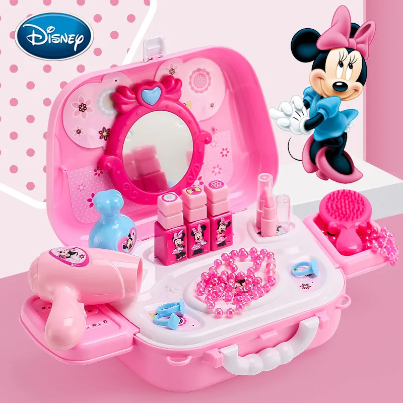 Disney dessin animé Minnie cuisine enfant vaisselle nourriture jouet sangle sac à dos fille jouer maison maquillage jouets pour enfants