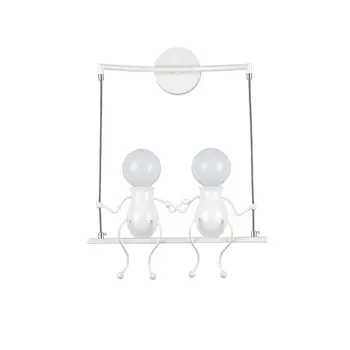 

MB8319/2 Creative Wall Lamp Simple Bedside Lamp Corridor Hallway Staircase Villain Lamp Iron Lamp Without Bulb