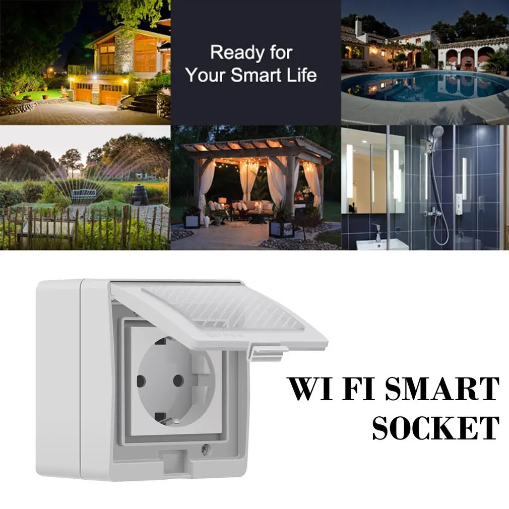 S55 Wi-Fi умная водонепроницаемая розетка домашняя умная телефонная розетка дистанционного управления Водонепроницаемая умная розетка