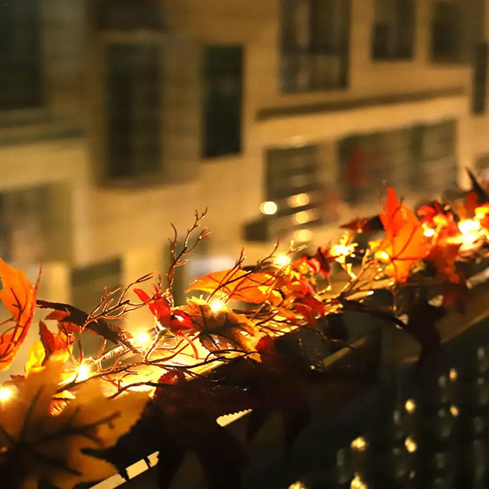 1,8 м искусственный осенний кленовый лист гирлянда осенние Сваг из лозы оптовая продажа дома вечерние рождественские украшения для дома