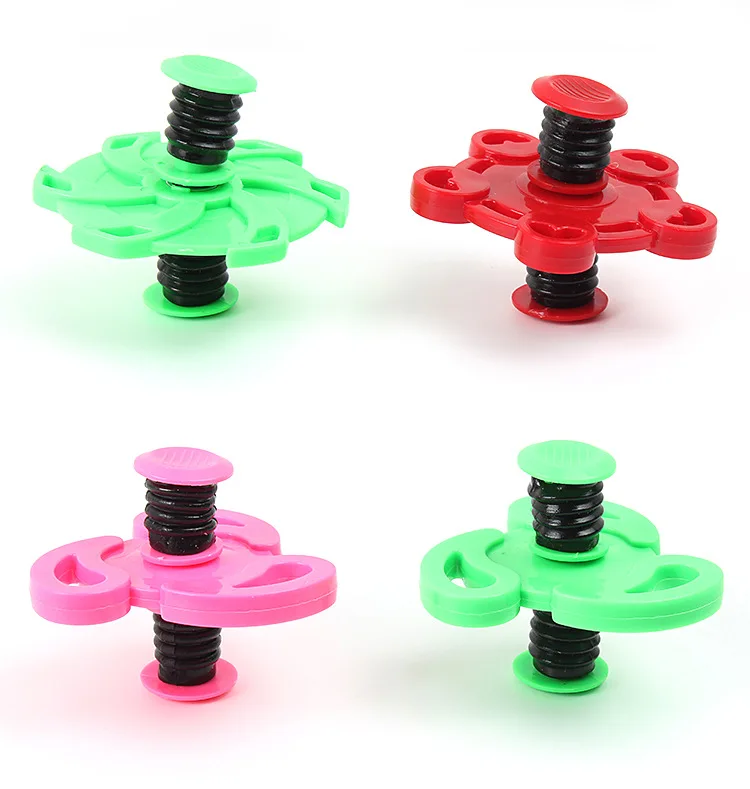 Отскок Спиннер Весна Spinner Повседневный ABS пластик Вращающийся эластичность Спиннер игрушка снижение давления