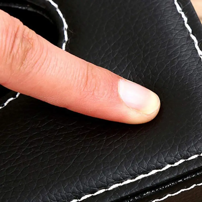 ELEG-Leather Tissue Box пульт дистанционного управления держатель многофункциональный Настольный Органайзер карандаш ножничный контейнер(черный