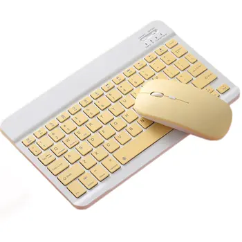 

10 inch Wireless Keyboard Mouse Set Lightweight Portable For iPad Phone Multicolor Optional for Laptop Desktop PC