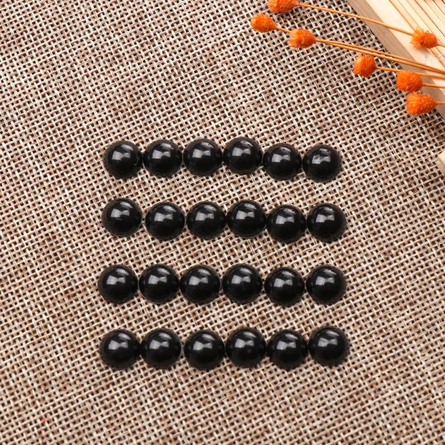 100Pcs 3-12mm Black Plastic Safety Eyes For Bear doll Animal Puppet DIY Crafts Children Kids Toys Eyes Accessories 2