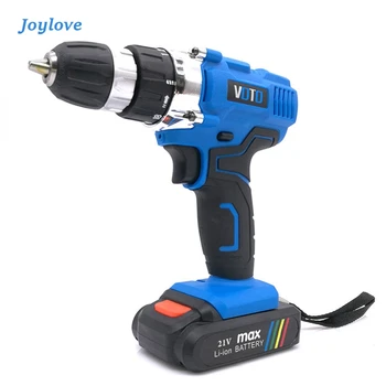 

JOYLOVE 21V Brushless Electric Drill Cordless Screwdriver 2000mAh Battery Mini Electric Power Screwdriver 10pcs Screwdriver Head
