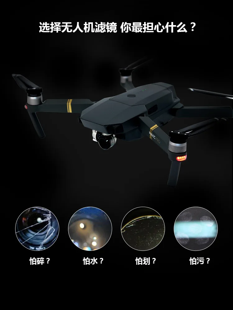 DJI Mavic Pro YULAI фильтр UV Nd4 8-16 32 Cpl поляризованные линзы ультра-светильник Светоотражающие линзы