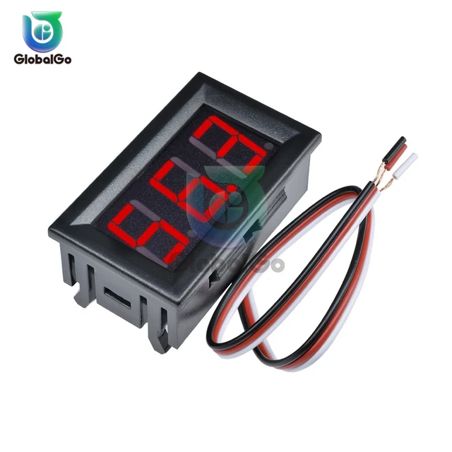 Mini Digital Voltmeter, 3 Draht (0 100V) Rote LED Anzeige