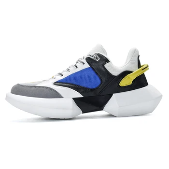 

ALDOMOUR The Fashionable Mesh Cloth In 2019 Men's Running Shoes Enhances Breathable Outdoor Sneakers Recreational Large-size J