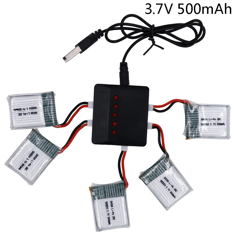 3 7 В 500 мАч 1S 25C 902540 аккумулятор и USB зарядное устройство набор для Wltoys V931 F949 XK K123 6Ch