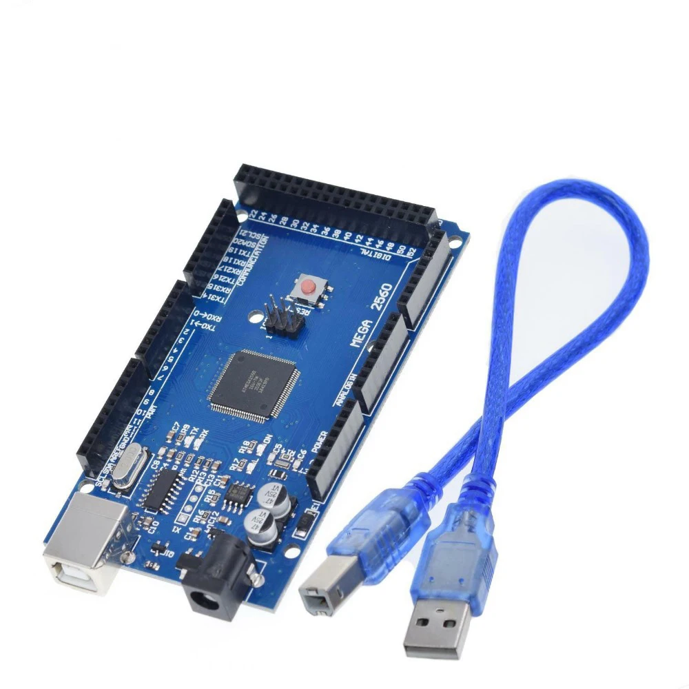 Mega 2560 R3 Mega2560 REV3 (ATmega2560-16AU CH340G) Junta Cable USB compatible con arduino