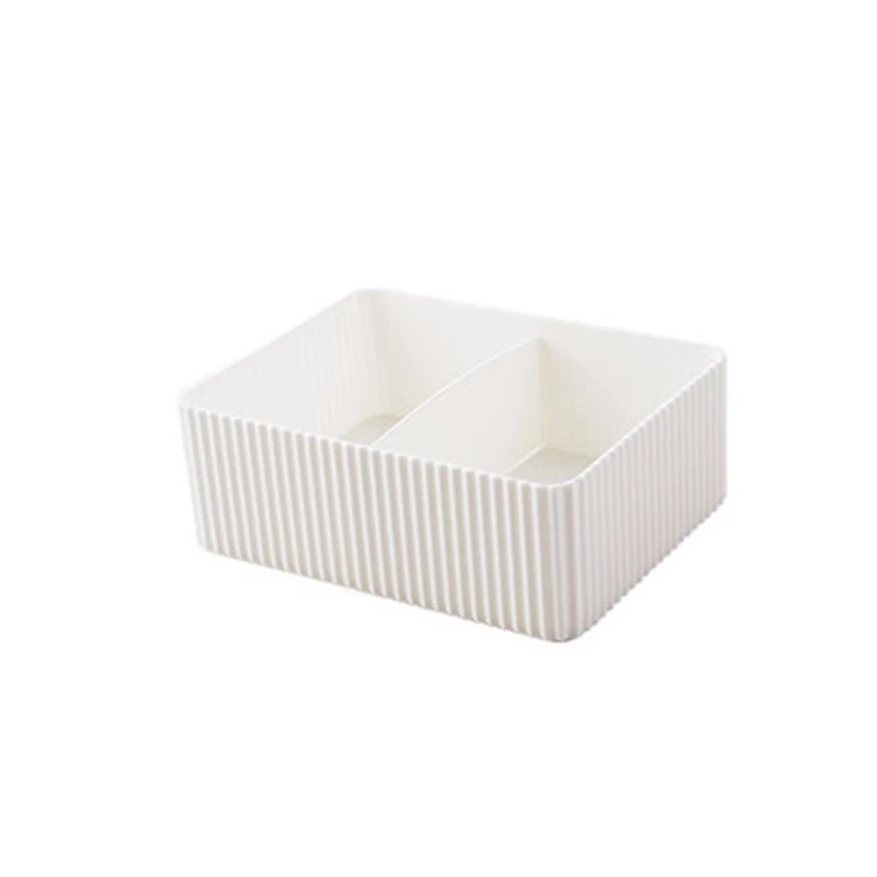 15x11.7x5.5cm white 5 сеток настольная коробка для хранения ювелирных изделий Контейнер ящик пластиковый органайзер для макияжа домашний офис для хранения косметики - Цвет: 15x11.7x5.5cm white