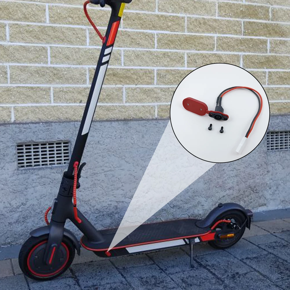 Electric Scooter Power Charger Cord Cable+Charging Port Plug Cover for  Xiaomi Mijia M365 Scooter Accessories
