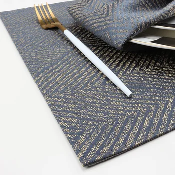 

Christmas DAY DECORATION yarn-dyed jacquard mats heat resistant non-slip placemat 45*32CM rectangle placemat SET OF 1