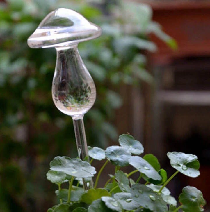 Glass Plant Flowers Water Feeder Automatic Self Watering Devices Bird Star Heart Design Plant Waterer 6 Types