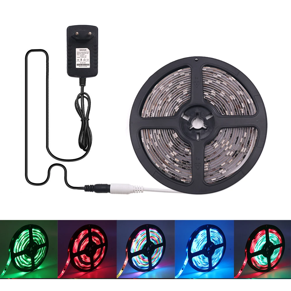Светодиодная лента WS2811 5050 SMD 5 м 150 LED s волшебный цвет Гибкая Водонепроницаемая с