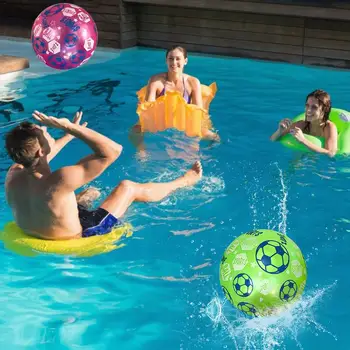 

Small Inflatable Football Kickball Toys For Kids Rubber Ball Summer Swimming Pool Entertainment Outdoor Game Children Toy