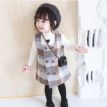 

girls dresses Spring Winter casual plaid toddler girl winter clothes princess dress kids dresses for girls 2-7 years