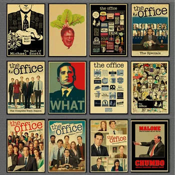 

Newly American TV Series The Office Retro Poster kraft paper Wall Stickers Vintage Poster Prints For Bar And Home Decor