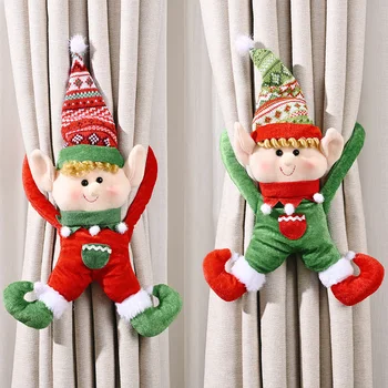 

Christmas Doll Curtain Buckle Festival Supplies Curtain Holder Clip Home Decor New Year Christmas Decoration For Home