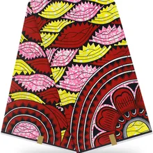 Африканская вощеная ткань принтом Анкара ткань африканская ткань Высокое качество Африканский настоящий воск 12 ярдов хлопок ткань для платья HH-Y23