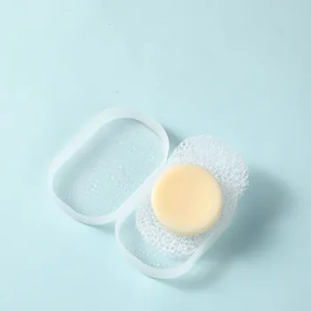 

Travel Soap Portable Sponge Pad Large Dishes Soap Dish Drain Creative Soap Box with Cover Fashion Soap Dish Box Bathroom