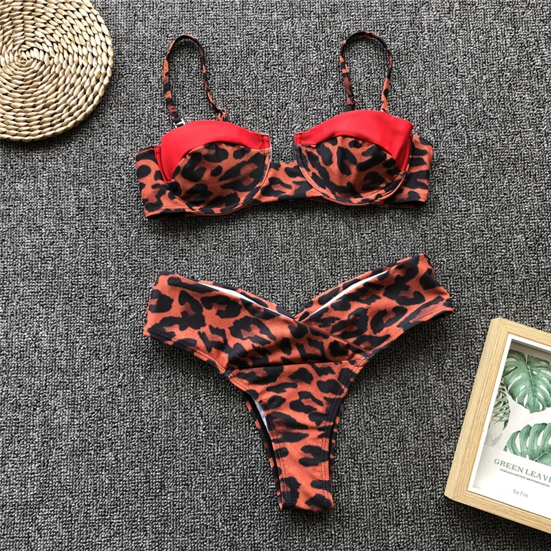 Sexy Leopard Swimsuit Push Up Bikinis Set Thong Biquinis Summer Bathing Suits Beach Wear Ladies Swimsuit Women Backless Swimwear Sexy Leopard Swimsuit Push Up Bikinis Set Thong Biquinis Summer Bathing Suits Beach Wear Ladies Swimsuit Women Backless Swimwear