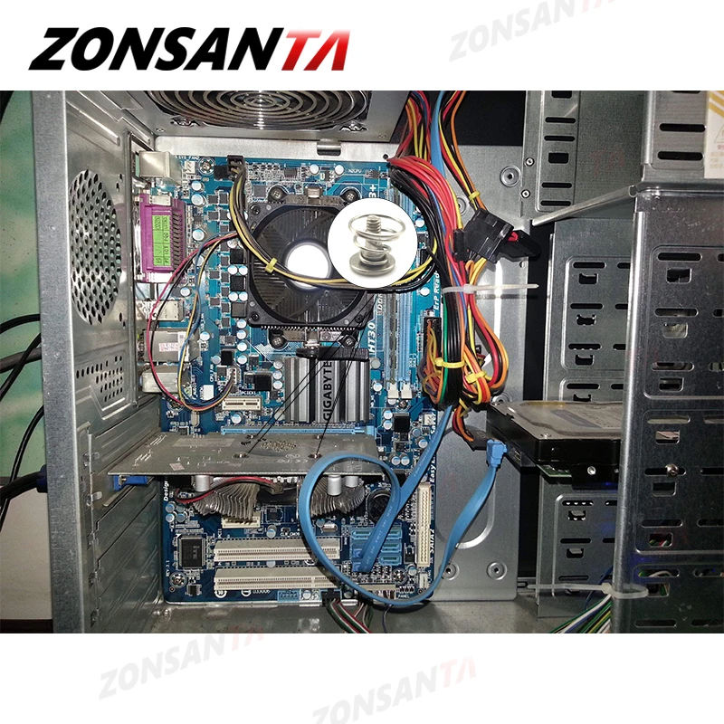 ZONSANTA 114 шт. аксессуары для компьютерных винтов DIY Монтажная деталь материнской