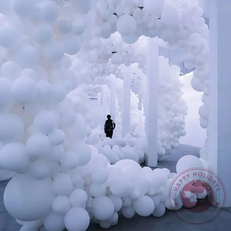 Matte Pure White Balloons Round Latex Helium Balloon Wedding Decoration Birthday Party Baby Shower 5" 10" 12" 18" 36" party supplies