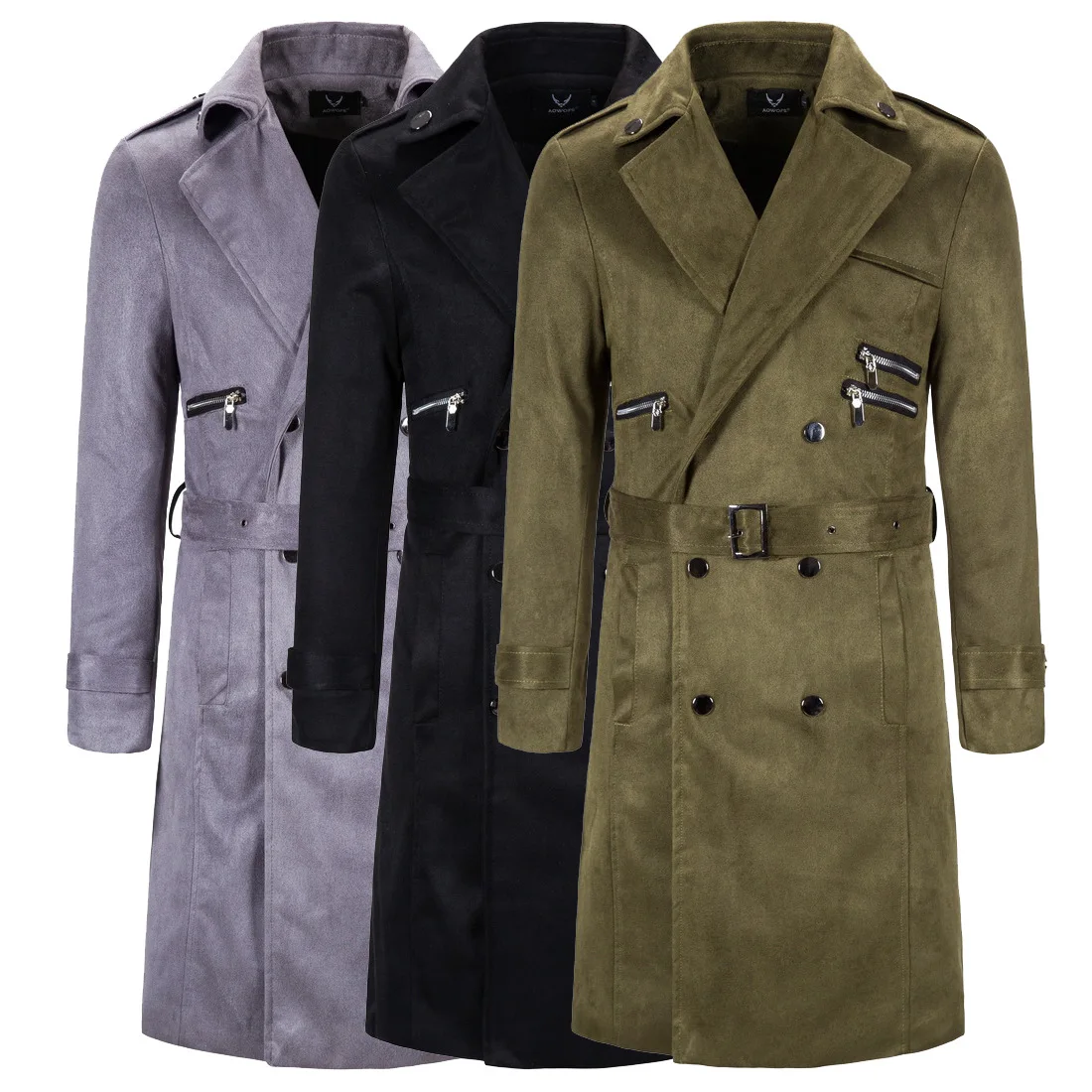 

winter new men's woolen coat 5XL large size slim long trench coat 2020 fashion slim wild men's jacket