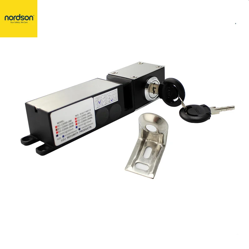 Оригинальный металлический Электрический Болт замок Nordson для маленького шкафа с