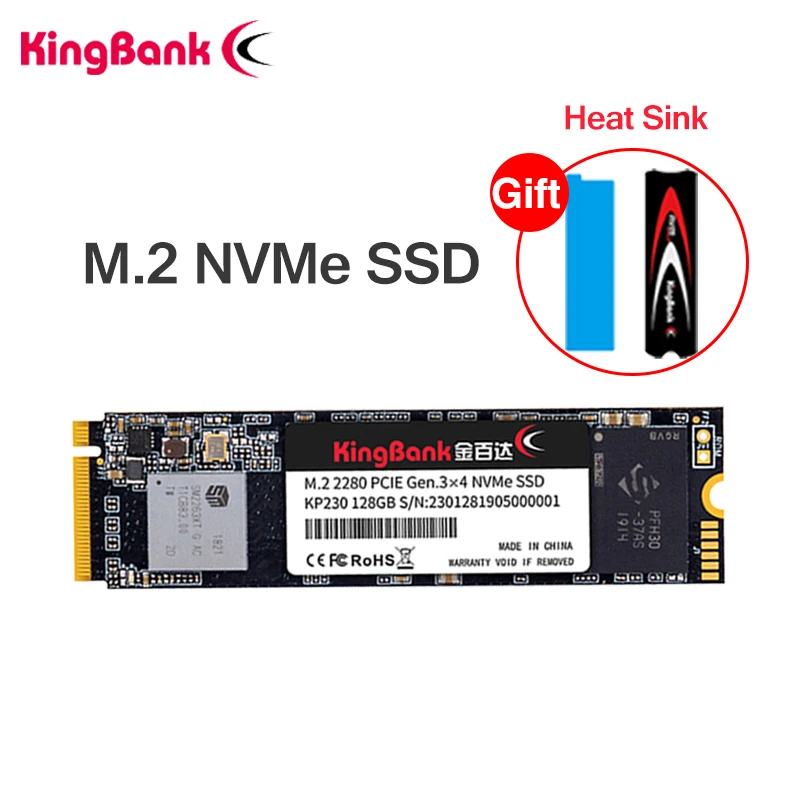 KingBank SSD m2 NVME 1 ТБ 512 ГБ 256 128 M.2 PCIE nvme Внутренний твердотельный жесткий диск для