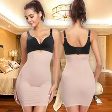 Утягивающее платье для коррекции фигуры с контролем живота, Утягивающее платье с ремнем, юбка с высокой талией и полускользящим подтягивающим ремнем, моделирующее утягивающее белье