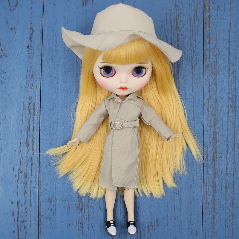 Blyth одежда подходит для соединения кукла ветровка пальто Sunhat, розовый синий цвет хаки, кукла аксессуары для Blyth Azone OB24 ледяной