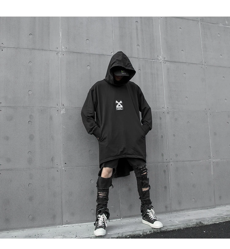 High Street Diablo стиль хип-хоп странные вещи мужские толстовки Японская уличная одежда с принтом сзади толстовки свободные Guo-Chao Tang