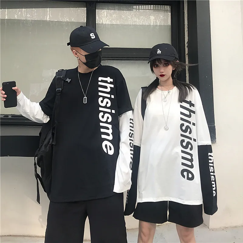 Vogue New Arrival Patchwork long sleeve t shirt men Fitness Oversized Tribal print Letter printing funny t shirts streetwear Vogue New Arrival Patchwork long sleeve t shirt men Fitness Oversized Tribal print Letter printing funny t shirts streetwear