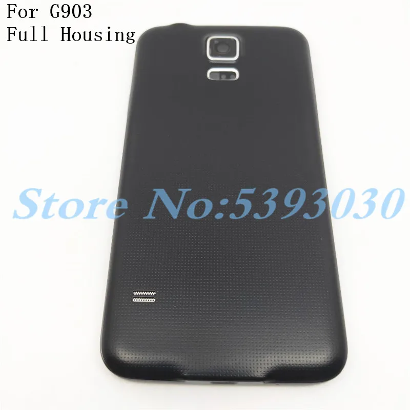Полный корпус средней рамки чехол для телефона samsung Galaxy S5 Neo G903 G903F с задней батарейной дверью+ Боковая кнопка