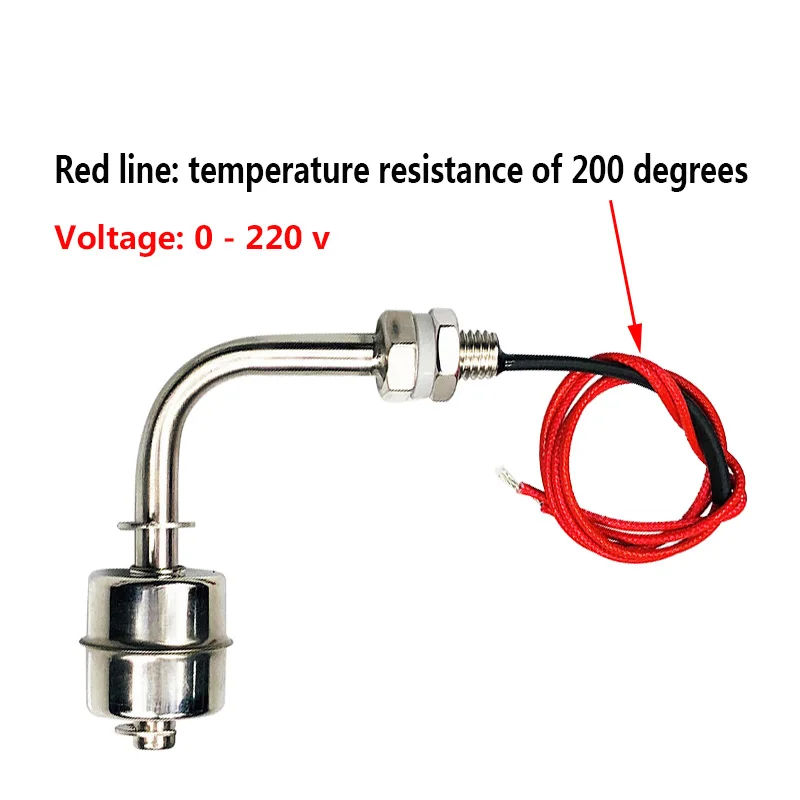 Liquid Level Sensor Water Level Switch 304/316 Stainless Steel L type Liquid Water Level controller Sensor Internal Float Switch Tank Pool water tower