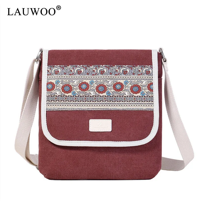 LAUWOO модные однотонные холщовые сумки-мессенджеры с пряжкой Повседневная Портативная сумка на плечо Корейский тренд простой пакет для мужчин и женщин
