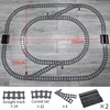 City Trains Flexible Tracks Forked Straight Curved Rails Switch Building Block Bricks technic Creator Toys for Children ► Photo 2/6