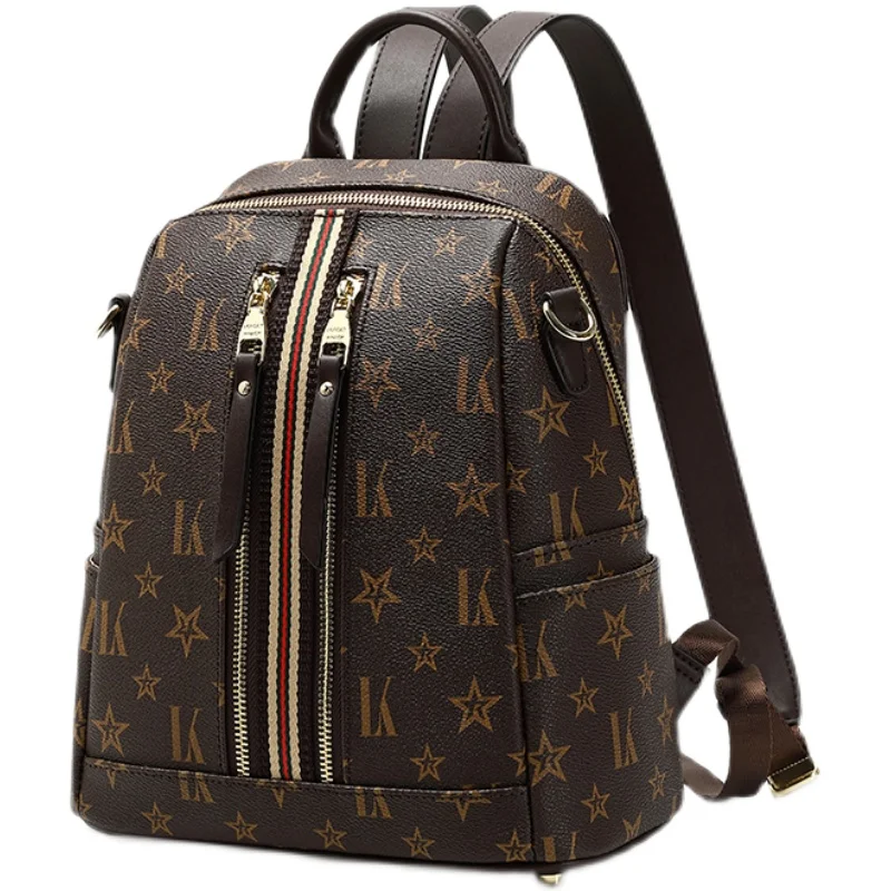 LV Louis Vuitton Women Daypack School Bag Leather Backpack from