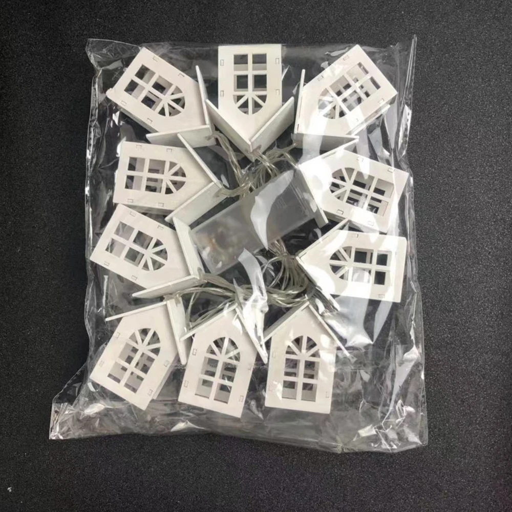 New LED Garland Chalet Light 2m 10LEDs Room Decoration Light String Wedding Feast Fairy Light Nordic Light String 1