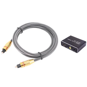 

1 Set Hdmi o Extractor Extractor Splitter & 1 Pcs o Cord Fiber o Cable for Ps3