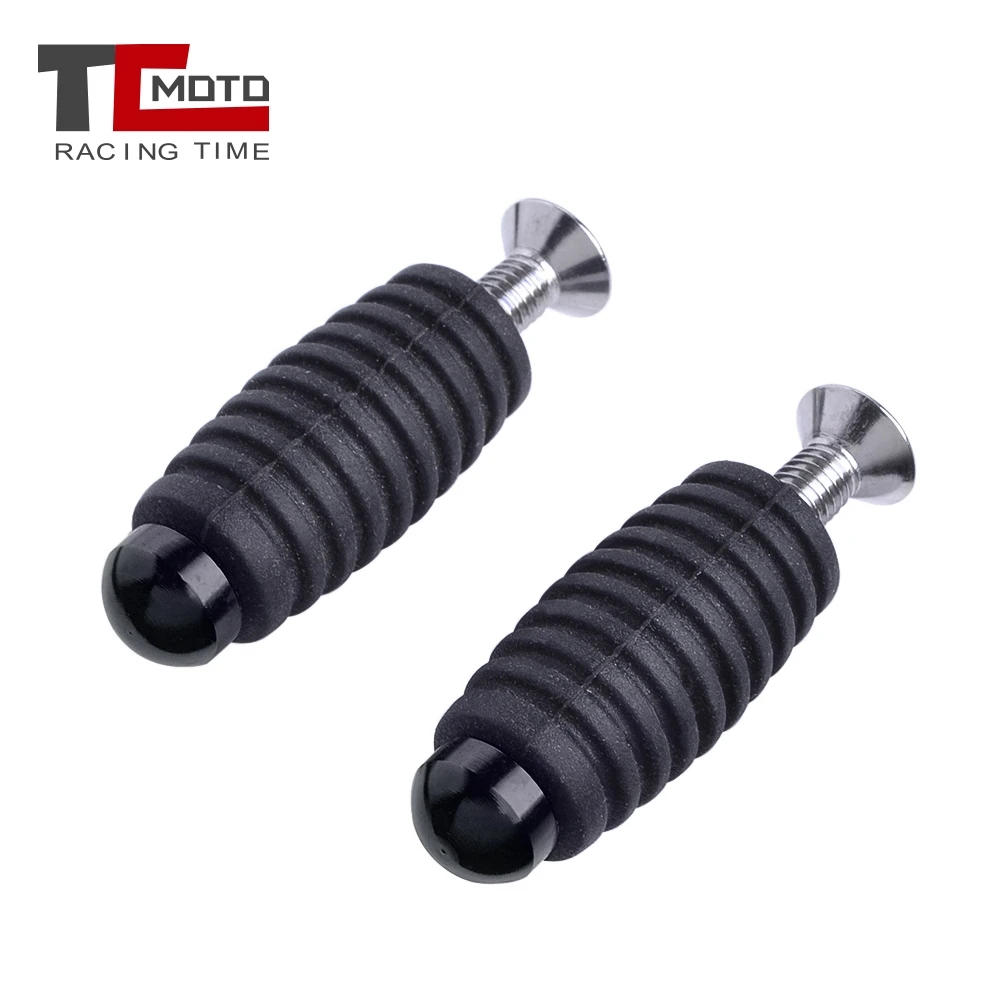 Motorcycle Foot Pedals 6MM M6 Brake Lever Toe Peg Gear Shift Toepeg Pedals Adapter For Suzuki GSX s750 sv650 gsx1300r gsr 600 Bandit 600 650 1200 1250