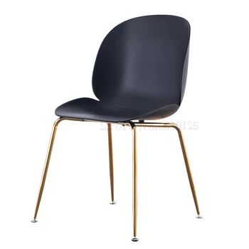 

Nordic beetle chair modern minimalist restaurant home stool back fashion light luxury shell dining