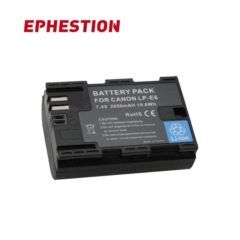 

EPHESTION LP-E6 LPE6 LP E6 Camera Battery Of Mark II Mark III For EOS For Canon 5D 6D 7D 60D 60Da 70D 80D DSLR High Capacity