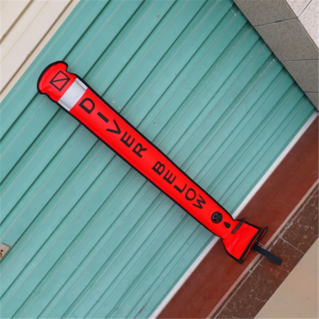 Scuba Diving SMB Surface Marker Buoy Tube & Reflective Tape Swimming Diving