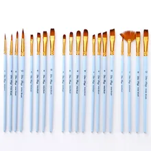 4 шт./компл. матовый синий нейлоновая масляная кисть для рисования, ручка для Краски ing разных Размеры Краски кисти для обучения нанесению акрила Краски ing принадлежности для студентов